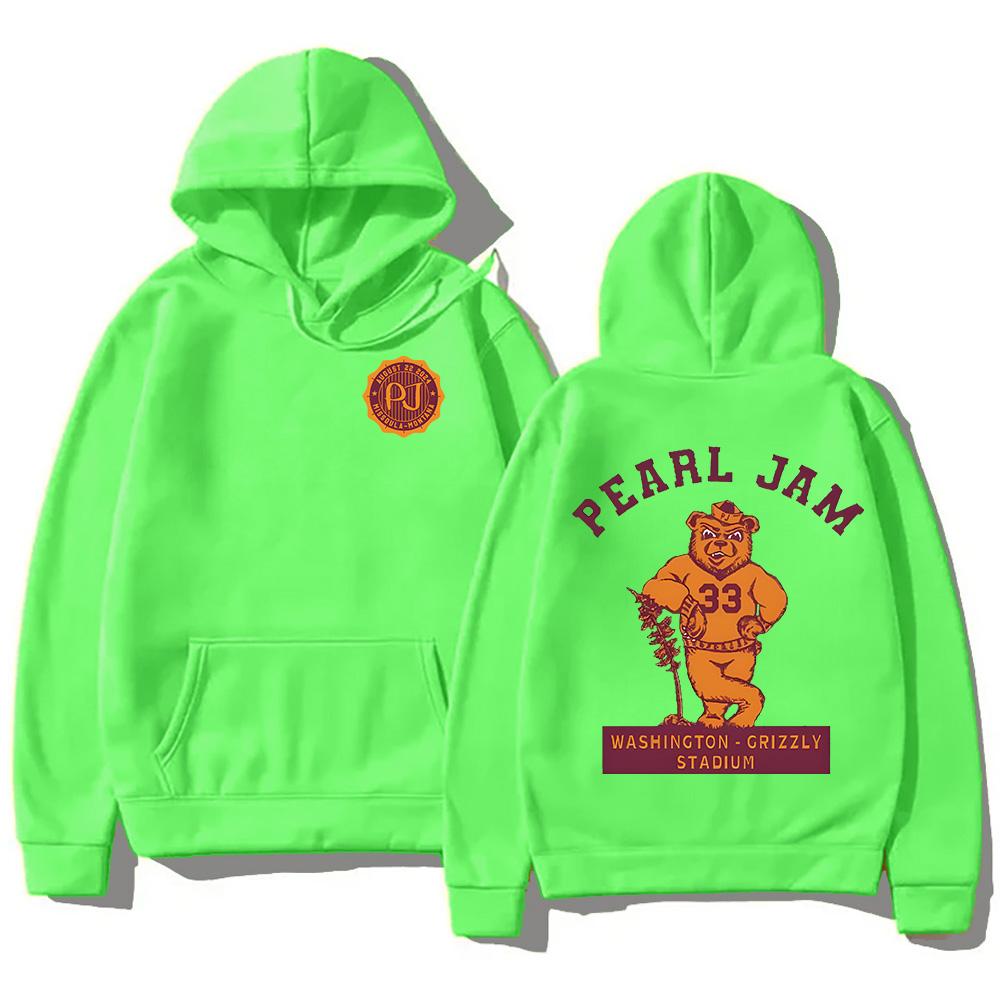 Pearl Jam Dark Matter World Sweatshirts Bär Fan Geschenke Klassische Hoodies Mode Unisex Lässige Pullover Fleece Kapuzenkleidung Oberteil