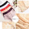 4PCS/Set Women Splice Panties Lace Floral Embroidery Briefs Sexy Female Underwear Lingerie for Ladies Transparent Briefs