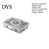 Compartment Snack Box for Office Lunch Snackle Container, Stainless Steel Divided Serving Tray with Lid & Handle, 8 Large Compartments Fruit