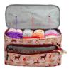 Oxford Cloth Knitting Storage Bag Print Wool Crochet Hooks Storage Tote Bag Needles Sewing Thread Yarn Holder Organizer