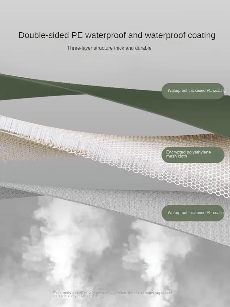 Feuchtigkeitsfeste Boden-Campingmatte für den Außenbereich, dick, für Picknick, Strand, unter dem Zelt, wasserdichte Matte, tragbare Bodentuchausrüstung