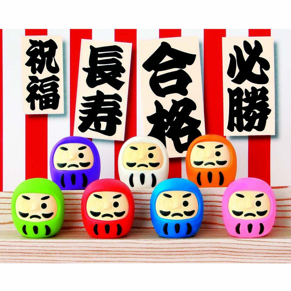 Iwako Eraser, Lucky Daruma, 60 pieces, SCERDAL001