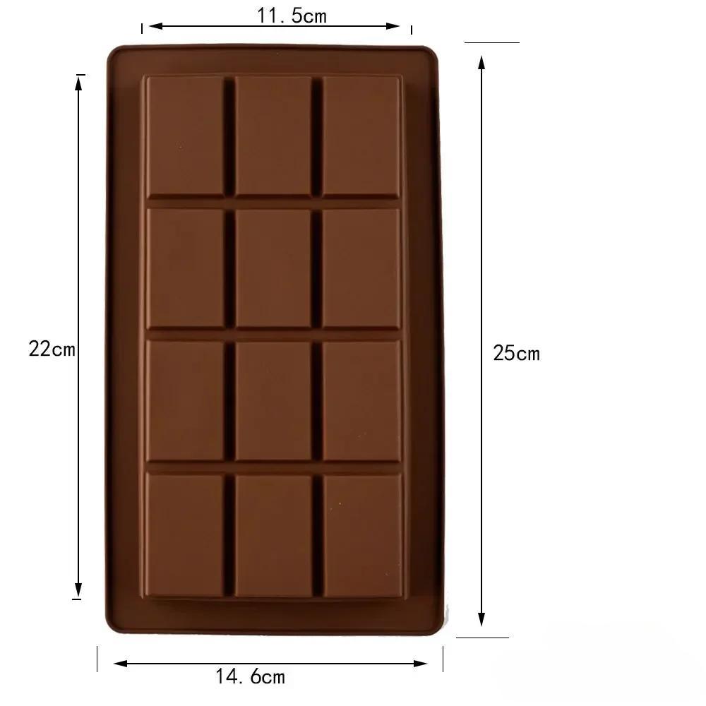 

Формы для шоколада 1 упаковка, большие и толстые силиконовые формы для шоколада с начинкой, большая форма для шоколадных конфет