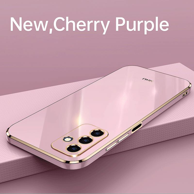 Electroplated Plating Square Frame Phone Case Funda For Samsung Galaxy A56 A36 A26 A16 A55 A35 A25 A15 A 55 35 25 5G Soft Cover