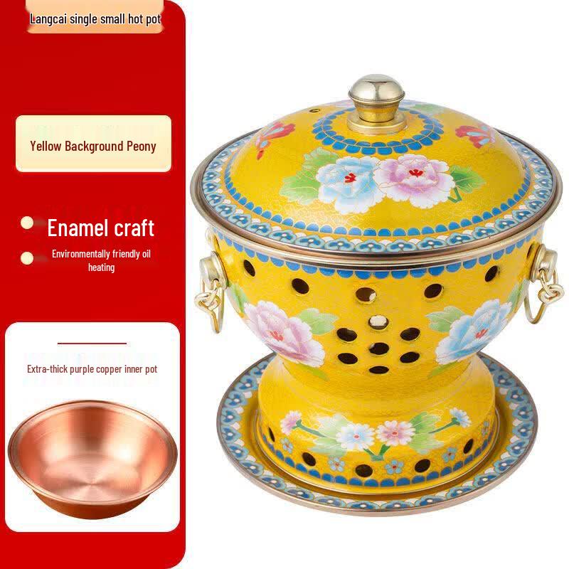 Personal Thickened Copper Alcohol Hot Pot