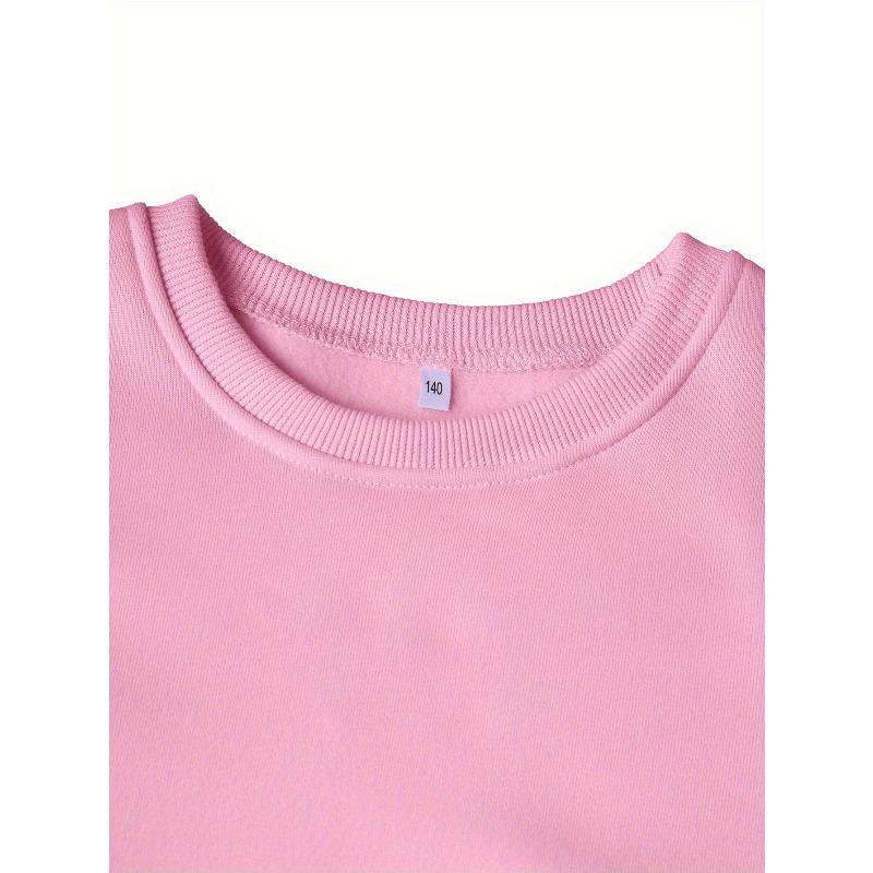 Girls' Fashion Crew Neck Sweatshirt | Casual Print Top, Regular Fit, Slight Stretch Fabric, Perfect For Fall/Winter