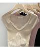 Korean Style Lace Trim V-Neck Sleeveless Slim-Fit Tank Top 2026