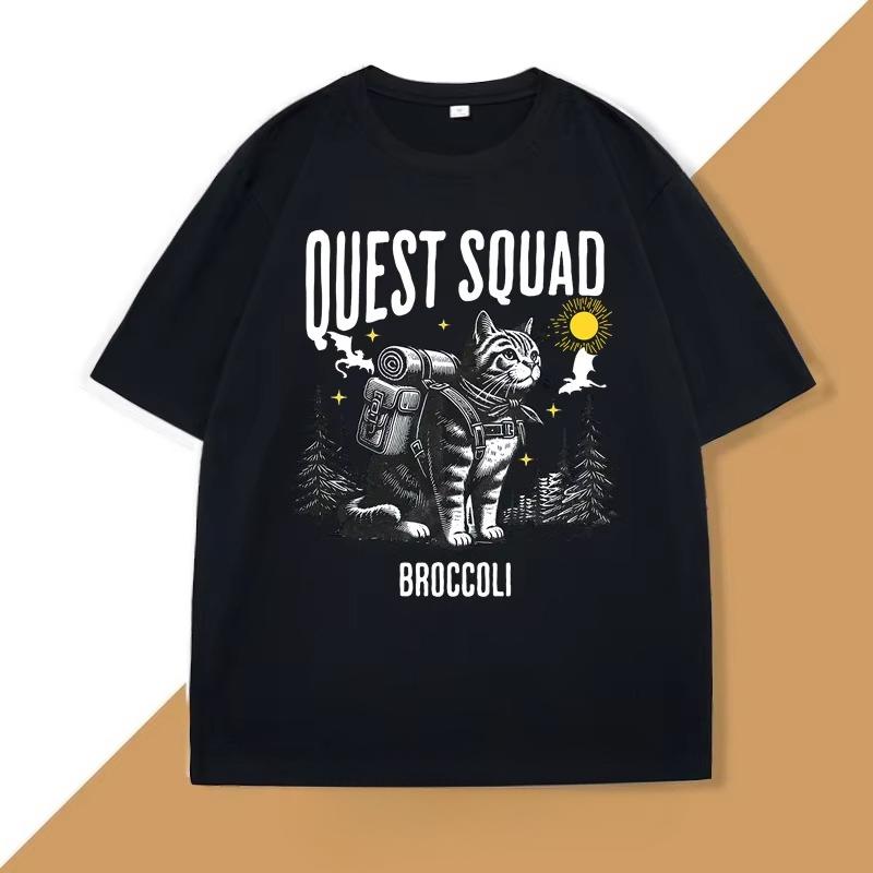 

Quest Squad Broccoli Graphic T Shirts Vintage Fourth Wing Merch Xaden Riorson Tshirt Violet Bookish Top RoUNISEXtasy Tshirt 4XL