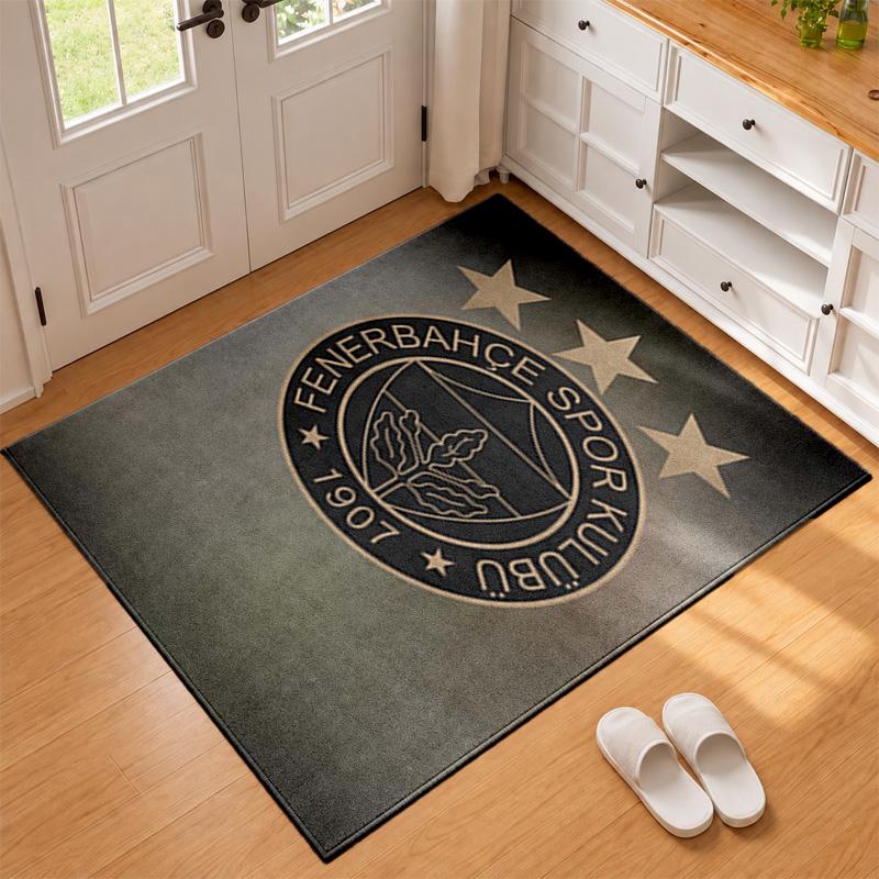 Fenerbahce Carpet Door Mat for Living Room or Bedroom Protective Mat Under Chair Office Decoration Christmas Gift Birthday Present