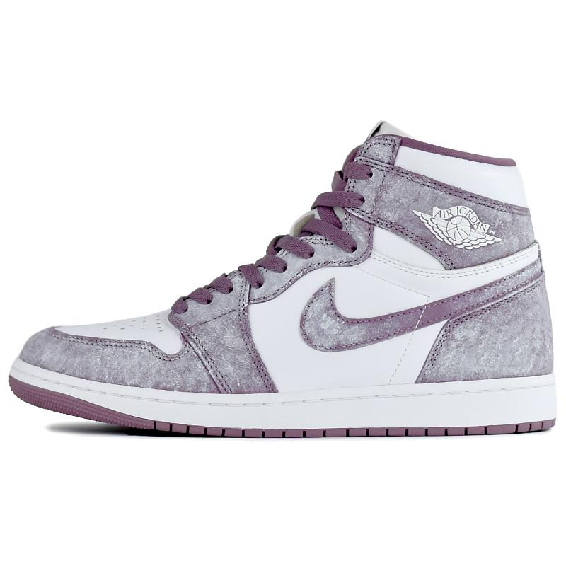 Jordan Air Jordan 1 High top Vintage Basketball Shoes Unisex Classical Style Purple DZ5485-105(Team679-)