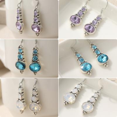 Preciosos Exquisitos Pendientes Largos de Circonita Sintética para Mujer Pendientes Colgantes Brillantes Accesorios de Joyería Regalo para Fiesta