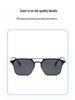 Men's Magnetic Polarized Clip-on Sunglasses: Pure Titanium, Three-in-One for Myopia, Fishing, and Driving.