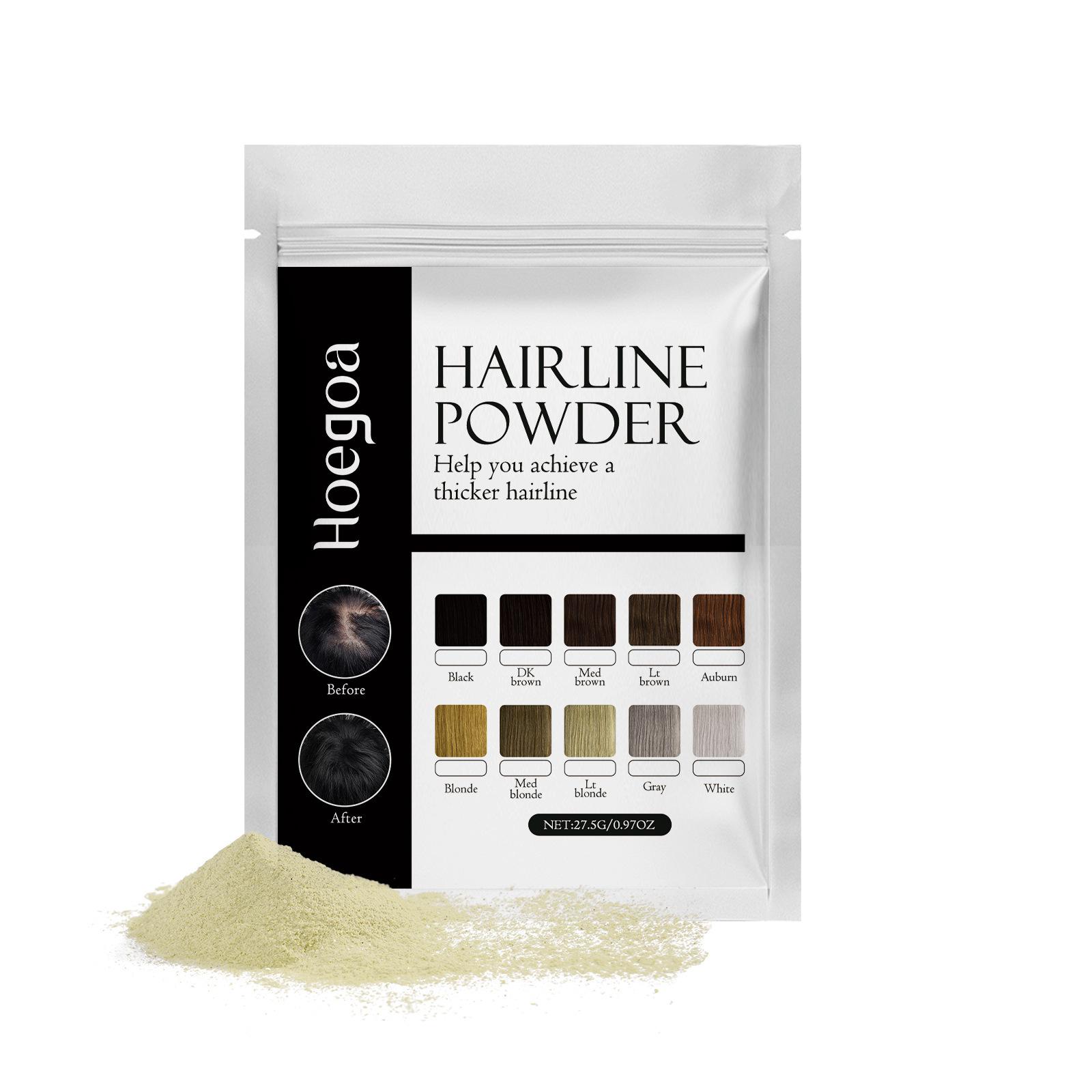 

10-цветная пудра для линии роста волос, густое и красивое наполнение волос, освежающая и пушистая пудра для теней на верхней части линии роста волос