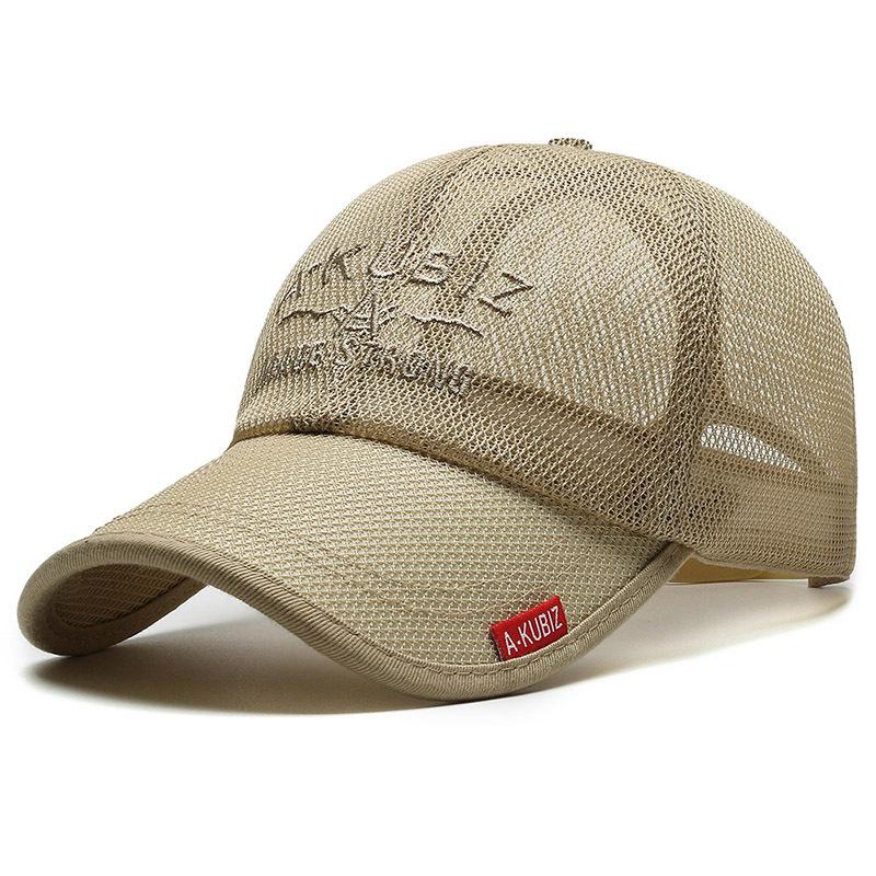 

Korean Style Men s Breathable Mesh Baseball Cap – Summer Sun Protection Duckbill Hat Adjustable хаки