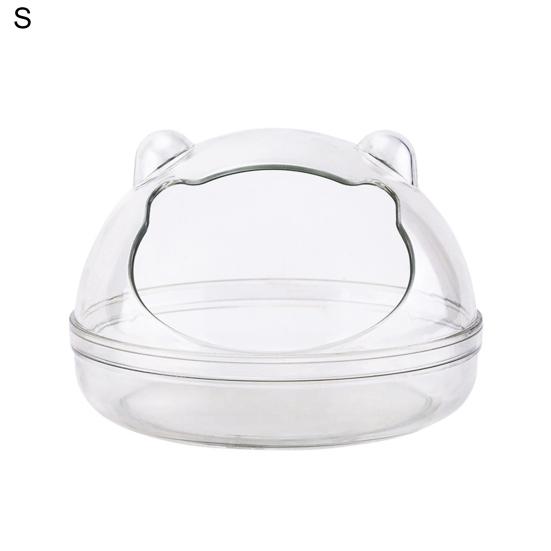 

Маленький туалет для животных Большое пространство Прозрачная душевая комната Хомяк Песок Ванна Контейнер S