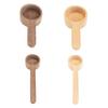 Wooden Coffee Spoon Ergonomic Short Long Handle Coffee Measuring Spoon Farmhouse Rustic Multifunctional Scoop Kitchen Gadgets