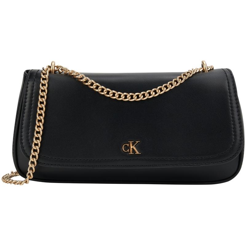 

Calvin Klein Elegant Commuter Letter Mixed Material Shoulder Crossbody Bag Small Women bags Space-Black 4F3172G-YIH Basic Set (Bag)