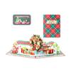3D Pop Up Christmas Greeting Card Merry Christmas Gift Cards with Envelopes Santa Elk Snowman Holiday Cards for Christmas Parties Home Decor