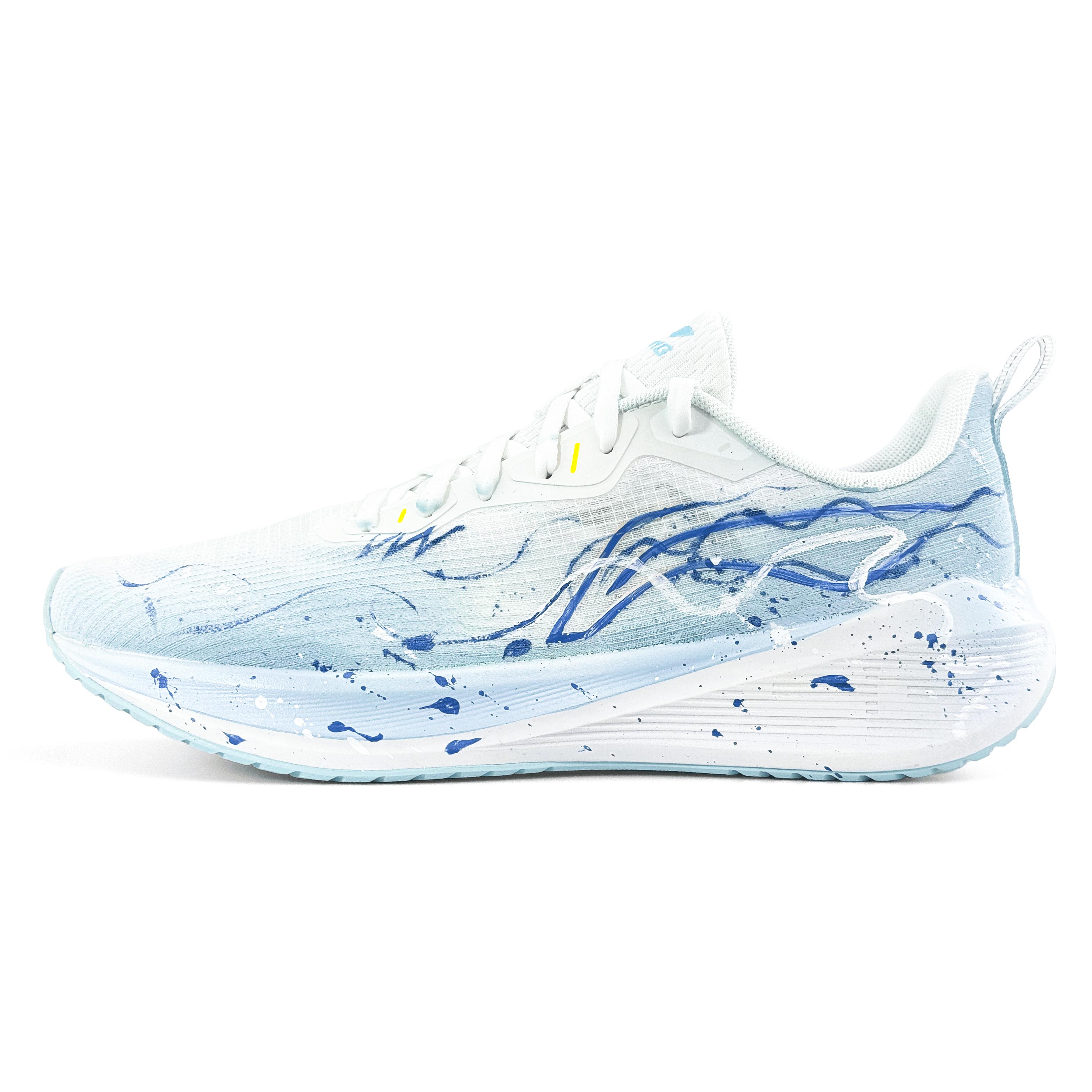 Li Ning Wuyue Cushioning Breathable Slip Resistant Low top Casual Running Shoes Men s Blue ARST003-1(Team1542-) 40