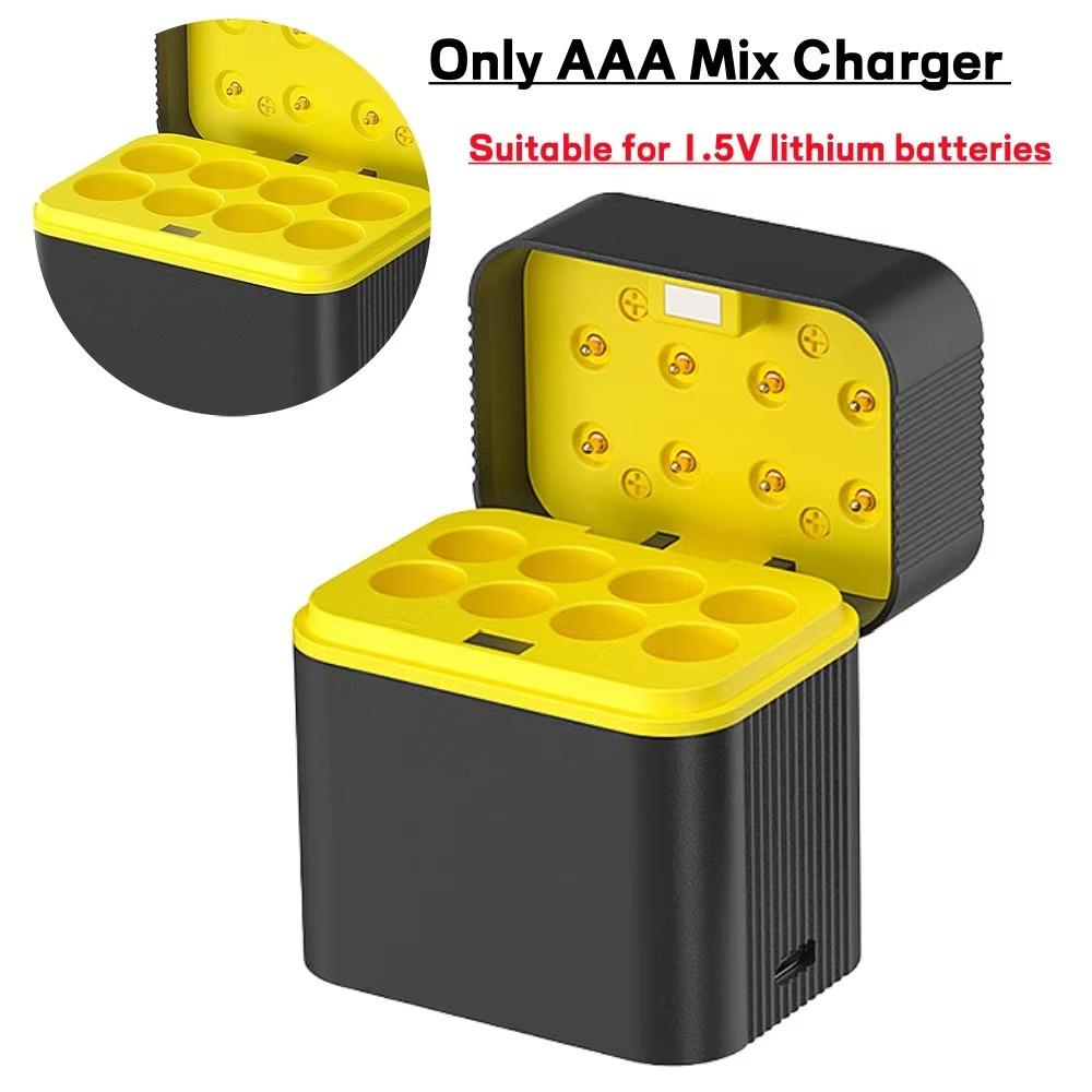 8 Slots Smart Battery Charger 1.5V AA/AAA Battery Charging Case  For 1.5V AAA/AA Lithium Batteries