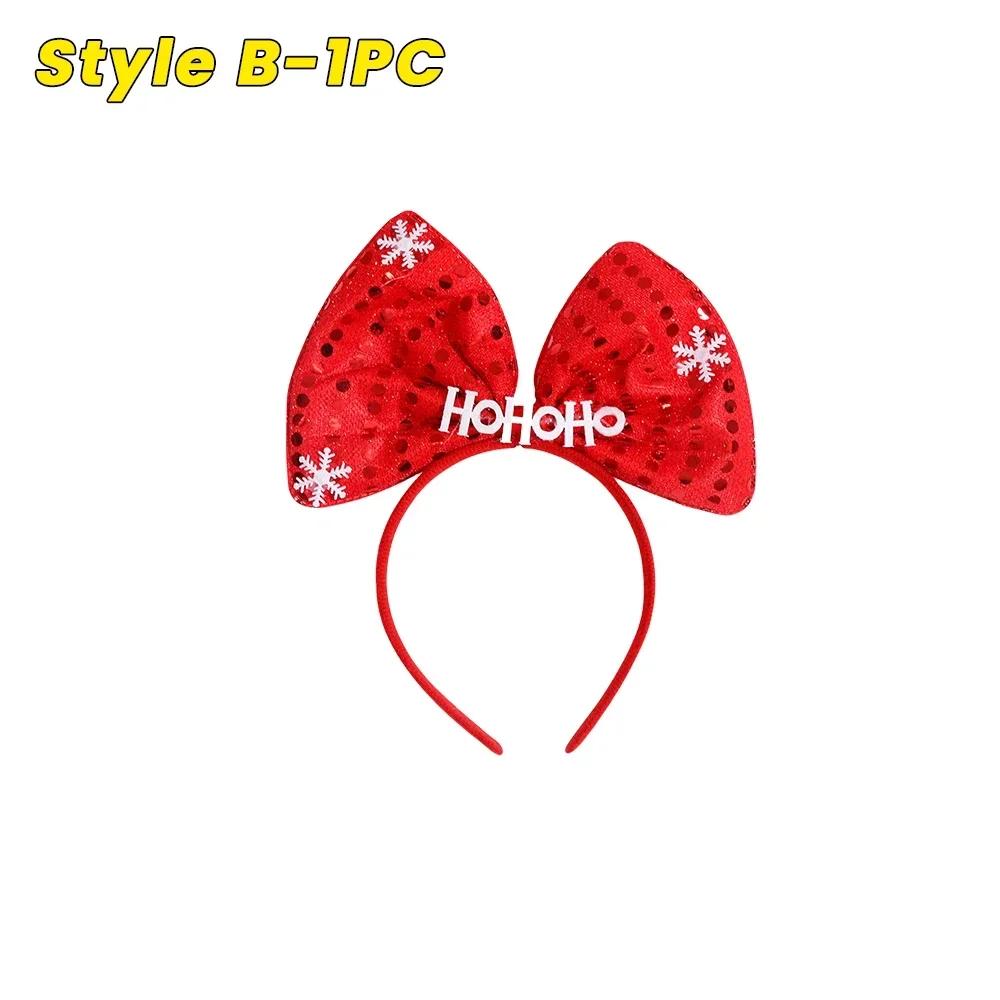 

Christmas Headband Christmas Tree Snowman Star Design Classic Holiday Headband Suitable for Children s Party Decoration