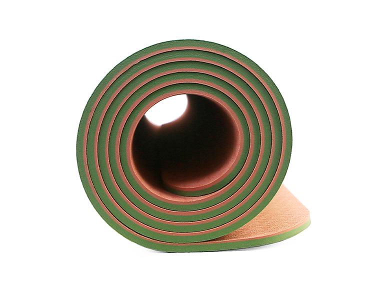 Shi Yan Extra-Wide TPE Yoga Mat—Non-Slip, Double-Sided, Wear-Resistant, 80cm Wide, 6mm Thick.