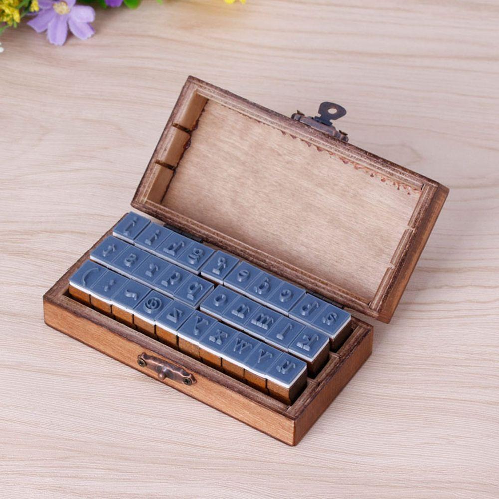 Buy Craft Lowercase Uppercase Rubber Stamp Stationery School Supplies Alphabet Letter Stamp at