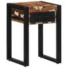 Side Table Multicolored 35 X 35 X 50 Cm Solid Reclaimed Wood