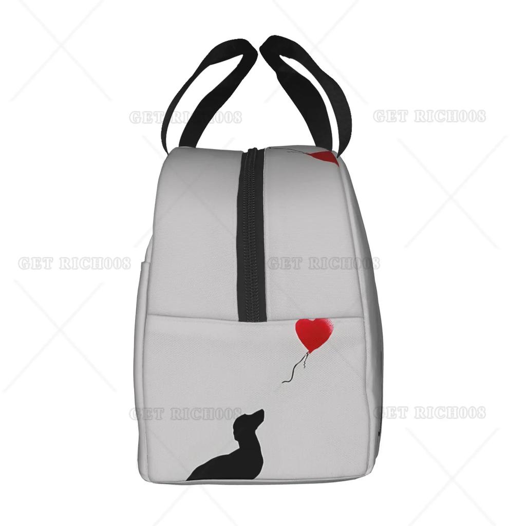 Xmas Cute Dachshund Dog Lover Animal Lunch Bag Small for Men Women Kids Outdoor Picnic Work School Lunch Box Bag Insulated Gift