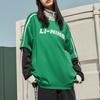 Li Ning Sports Lifestyle Series Letter Round Neck Pullover Short Sleeve T-Shirt Unisex T-Shirt Cool-Green AHST565-4