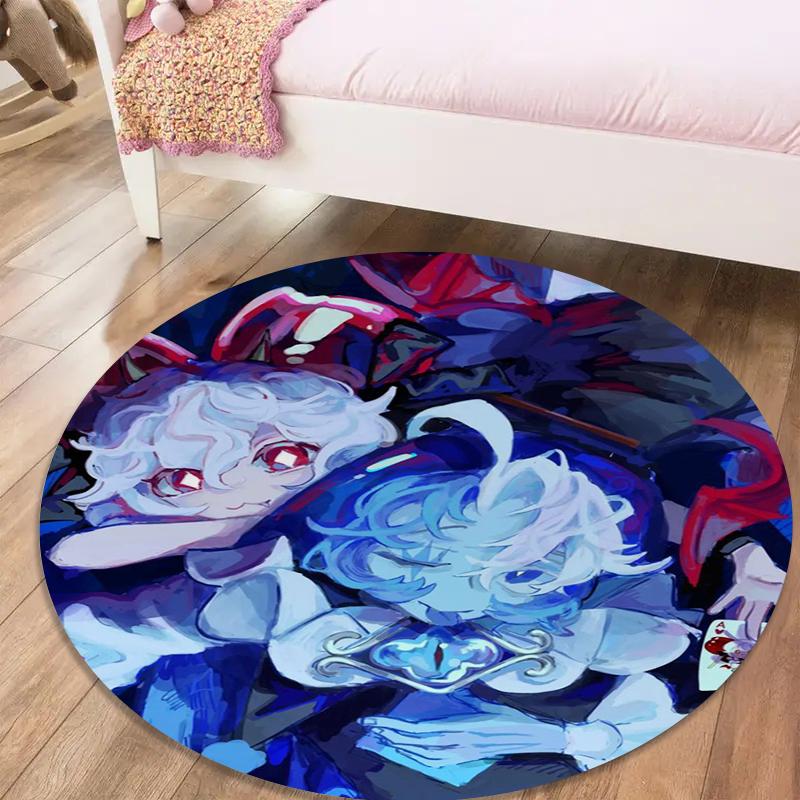 Cookie Run Kingdom Round Area Rug,Carpet Rug for Living Room Bedroom Sofa Playroom Decor,Non-slip Floor Mat20