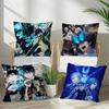 TV Anime Blue E-Exorcist Pillow Dust Cover Bedroom Kids Party Decoration Pillowcase Birthday Children Gift