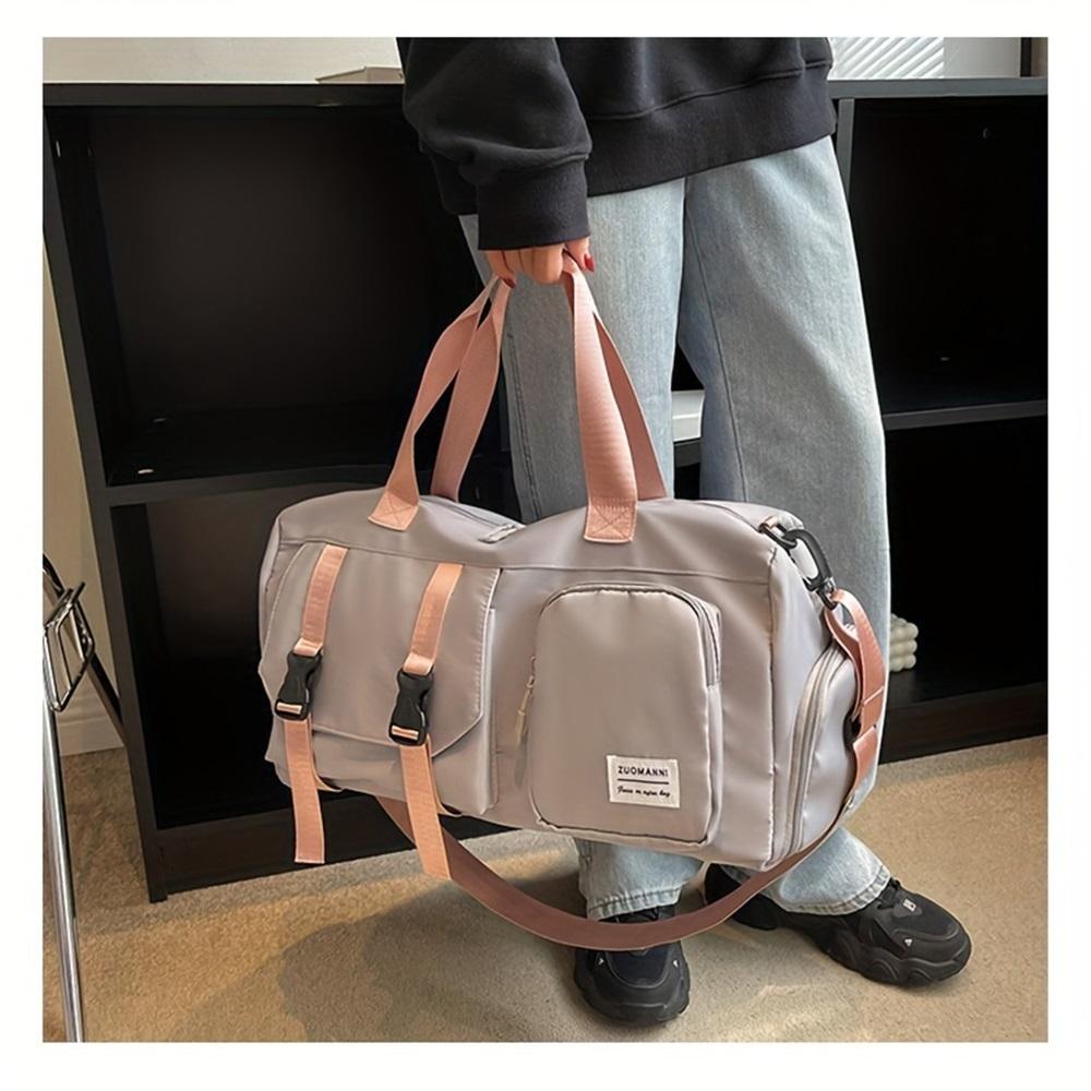 Hochwertige Reisetasche mit großem Fassungsvermögen  Polyester  Verstellbarer Schultergurt, Mehrere Taschen, Sicherer Reißverschluss  Reisen, Sport, Fitnessstudio