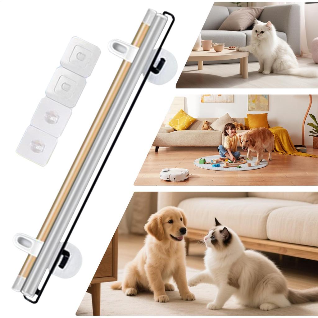 Dog Gate For Stairs Retractable Dog Safety Gates Transparent Pet Playpen Barrier Baby Fence For Cats Kids Play Area Living Room