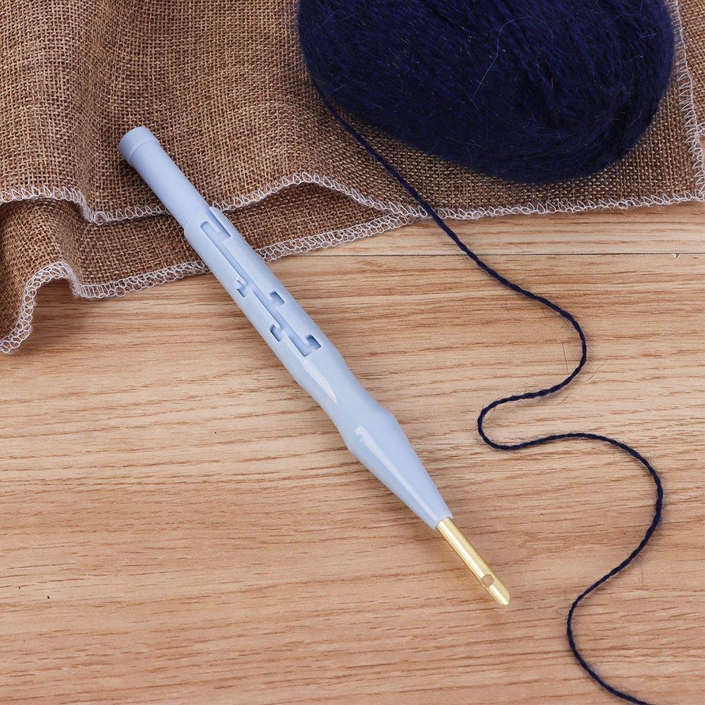 Craft For Embroidery Cross Stitching Poking Tools Thick Brass Needle Embroidery Needle Carpet Hook