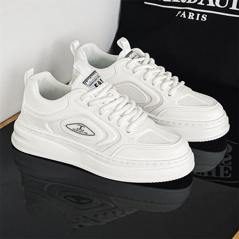 

[Cold sticky foam bottom] Sports and leisure men s shoes are fashionable and versatile and breathable Korean version of trendy sports ins trendy men s 39 белый