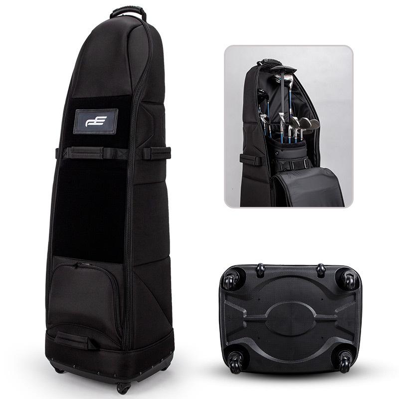 PLAYEAGLE 6-Wheel Golf Travel Bag with Easy-Glide Wheels for Air Travel.