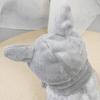 Comfortable Winter Dog Hat Scarf Coral Fleece Cat Headgear with Three-dimensional Ears Pet