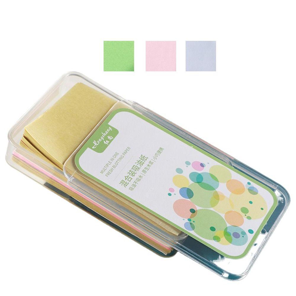 300pcs/Box Durable Facial Absorbent Paper Portable Matting Cleaning Wipes Skin