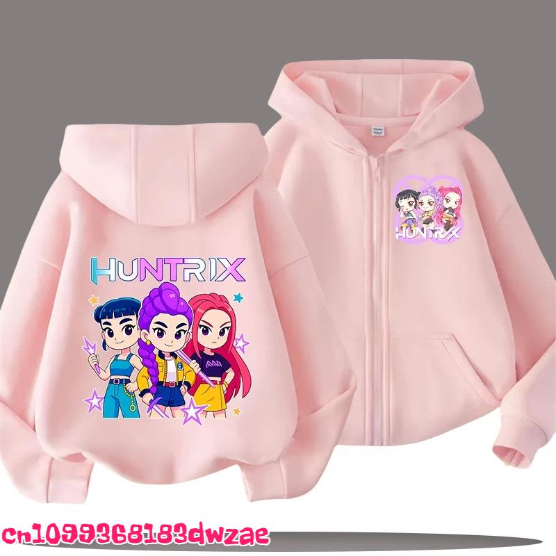Modischer Anime Grafik Reißverschluss Hoodie Kinder Kapuzenpullover Jungen Mädchen Frühling Herbst Lässige Streetwear Jacke Kinderkleidung