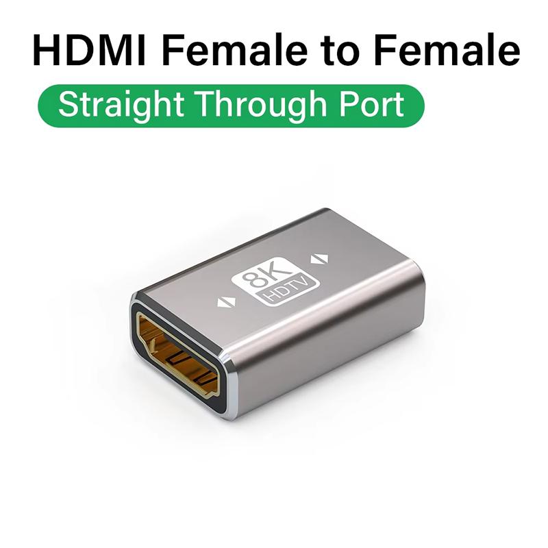 8K HDMI 2.1 Cable Adapter 90 Degree Right Angle Male To Female Connector 4K 8K HDMI Extender for TV Stick PS4 PS5 Xbox PC Laptop