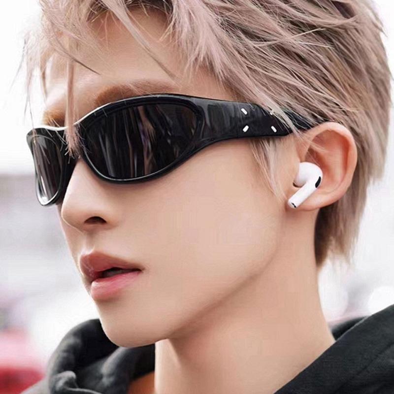 1PC plastic new headband sunglasses UV resistant internet famous street po concave design