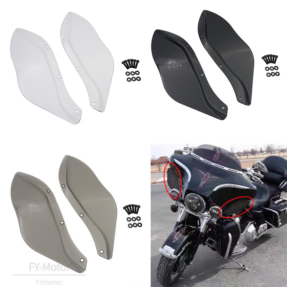 Motorcycle Batwing Air Deflector Fairing Side Windshield For Harley Touring Street Glide Road King Electra FLHX 1996-2013