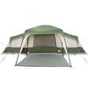 Family Tent with Porch 9 Person Capacity Green Waterproof