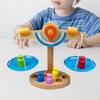 Holzwaage Spielzeug Montessori Lernen Spaß Lehrmittel Mathematik Wiegen Balancieren