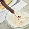 8-Piece Stainless Steel Measuring Cups & Spoons with Walnut Wood Handles & Rose Gold Finish
