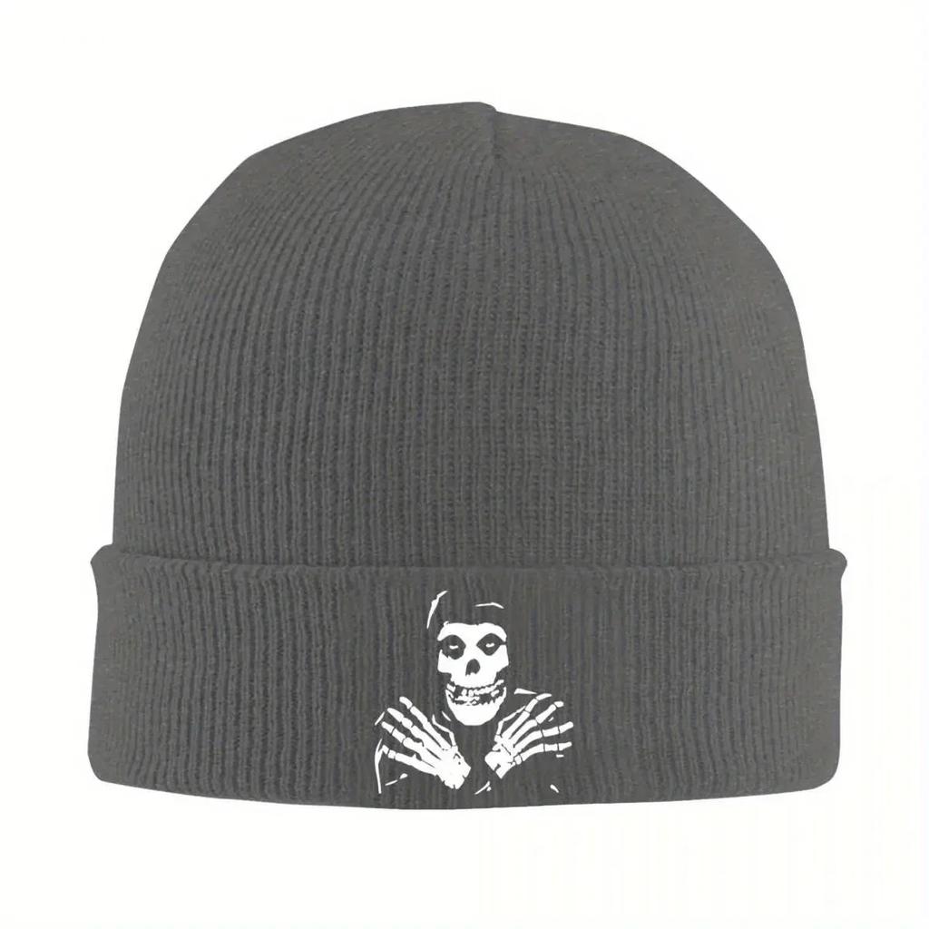 Skull Misfits Knit Hat Beanies Autumn Winter Hat Warm Fashion Heavy Metal Caps Men Women