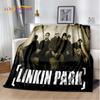 Ρετρό Μουσικό Συγκρότημα 3D L-Linkin-Park Μαλακές Κουβέρτες, Κουβέρτα για Ζέσταμα Άνετη Κουβέρτα για Πικνίκ Κρεβάτια Καναπέ Σπίτι Υπνοδωμάτιο Παιδί