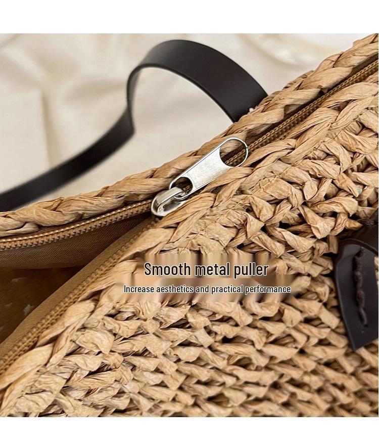 2026 Women's Versatile Large Capacity Woven Crossbody Handbag: Casual, Simple Fashion Shoulder Bag for Commuting