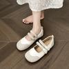 Weiwei girl 612-1 круглые одинарные туфли женские плоские с мягкой подошвой туфли Мэри Джейн в стиле ретро милые балетки